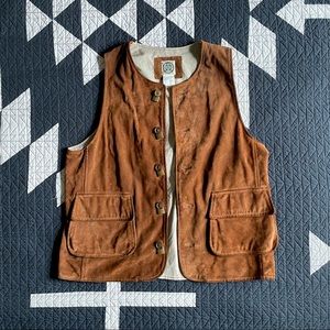 VINTAGE real suede vest, men’s size medium